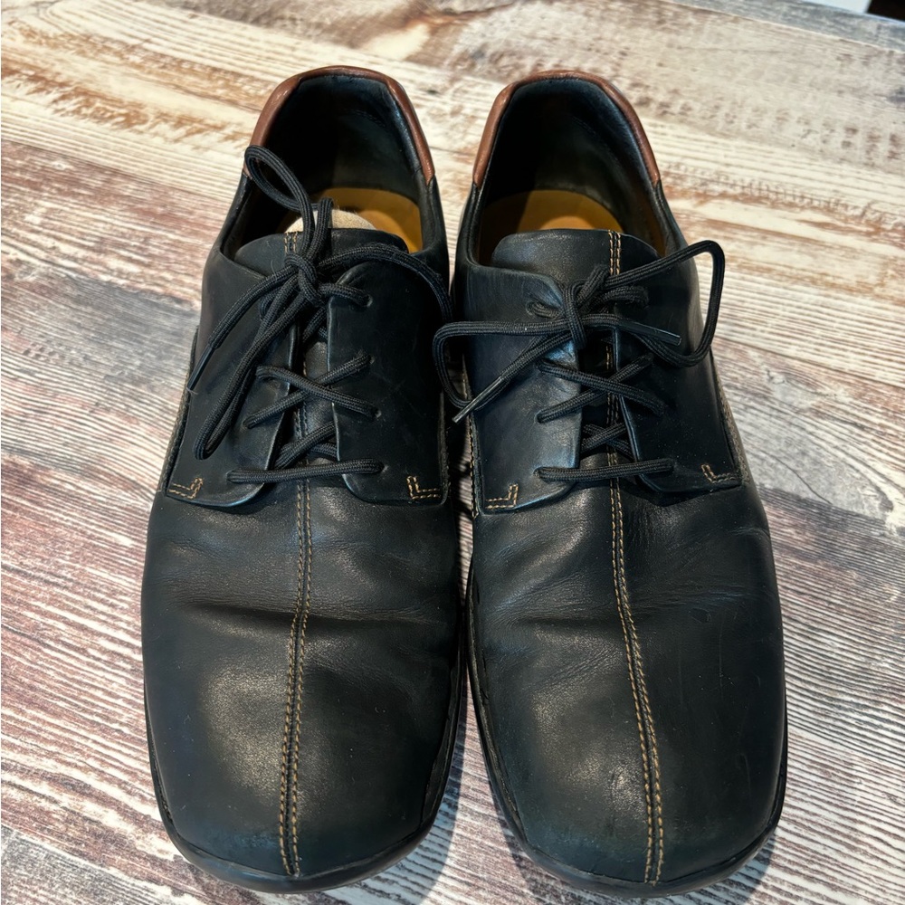 Cole Haan Zeno black leather, lace up oxfords SZ 10.5M